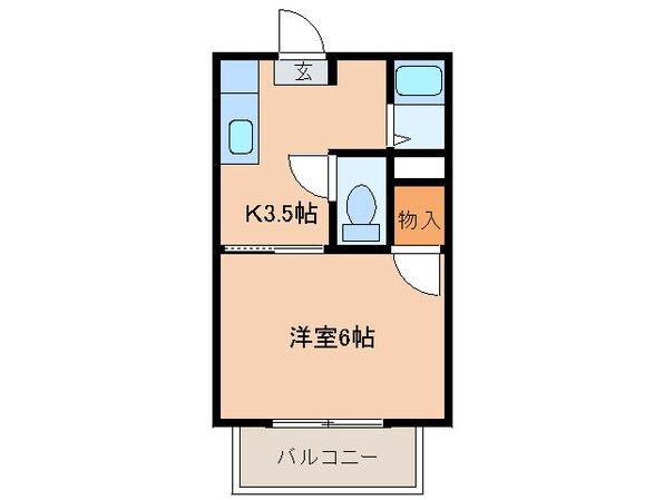 ブルーハイツ Ａ棟の物件間取画像